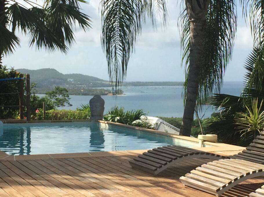 La Charmante Villa Coco Avec Magnifique Vue Mer Le Marin Exterior photo